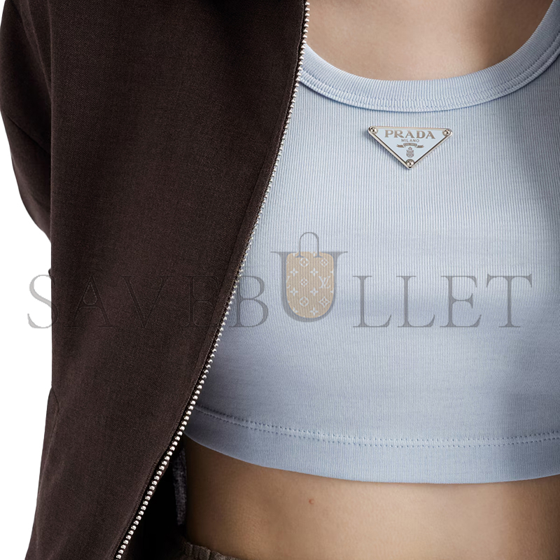 Pra*a ribbed knit crop top 39576
